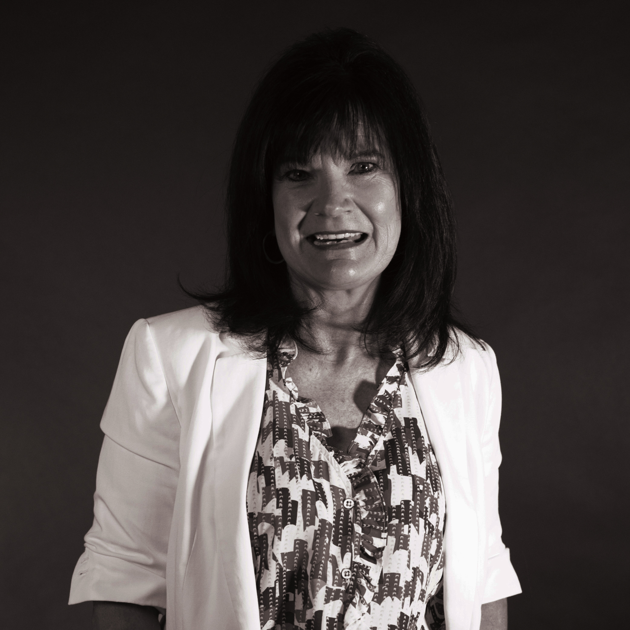 Cindy Harrison Profile Photo in Black and White